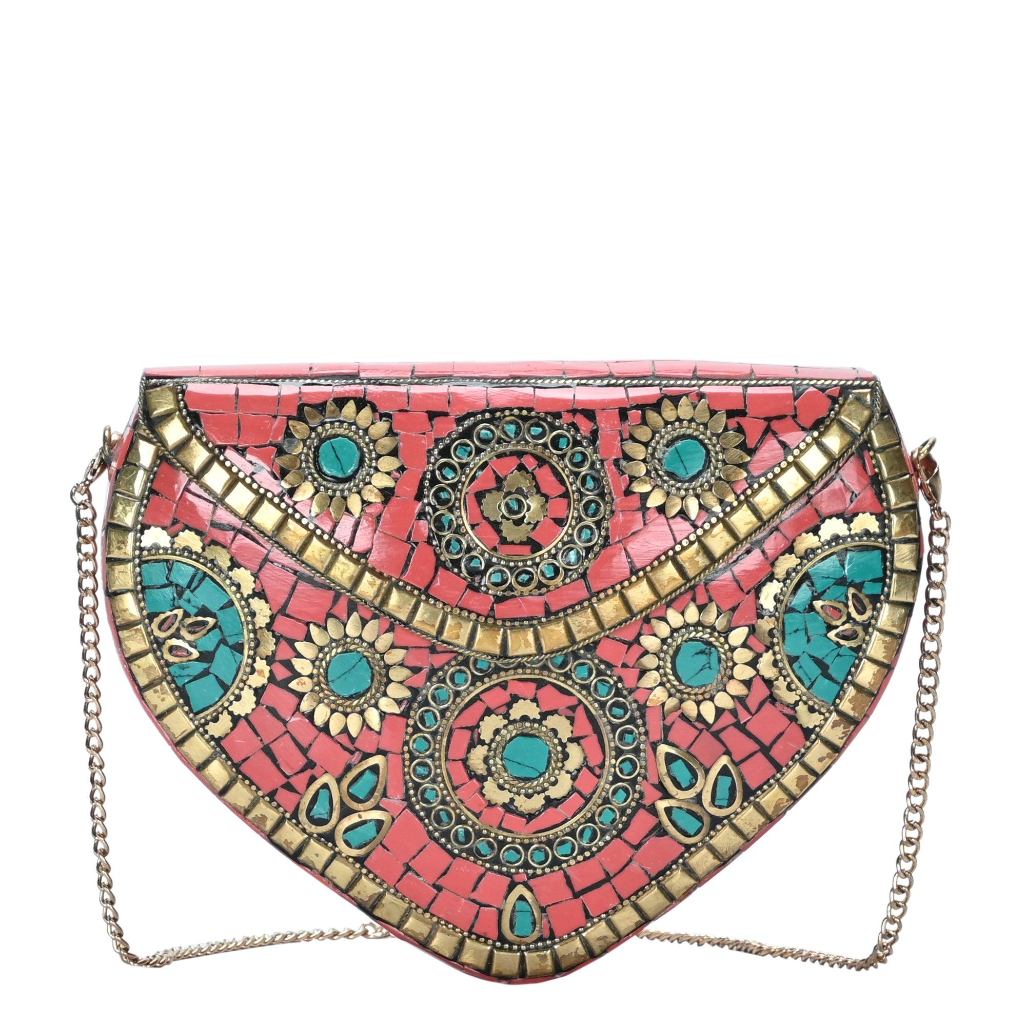 Zaara Heart Clutch - Antik Kraft