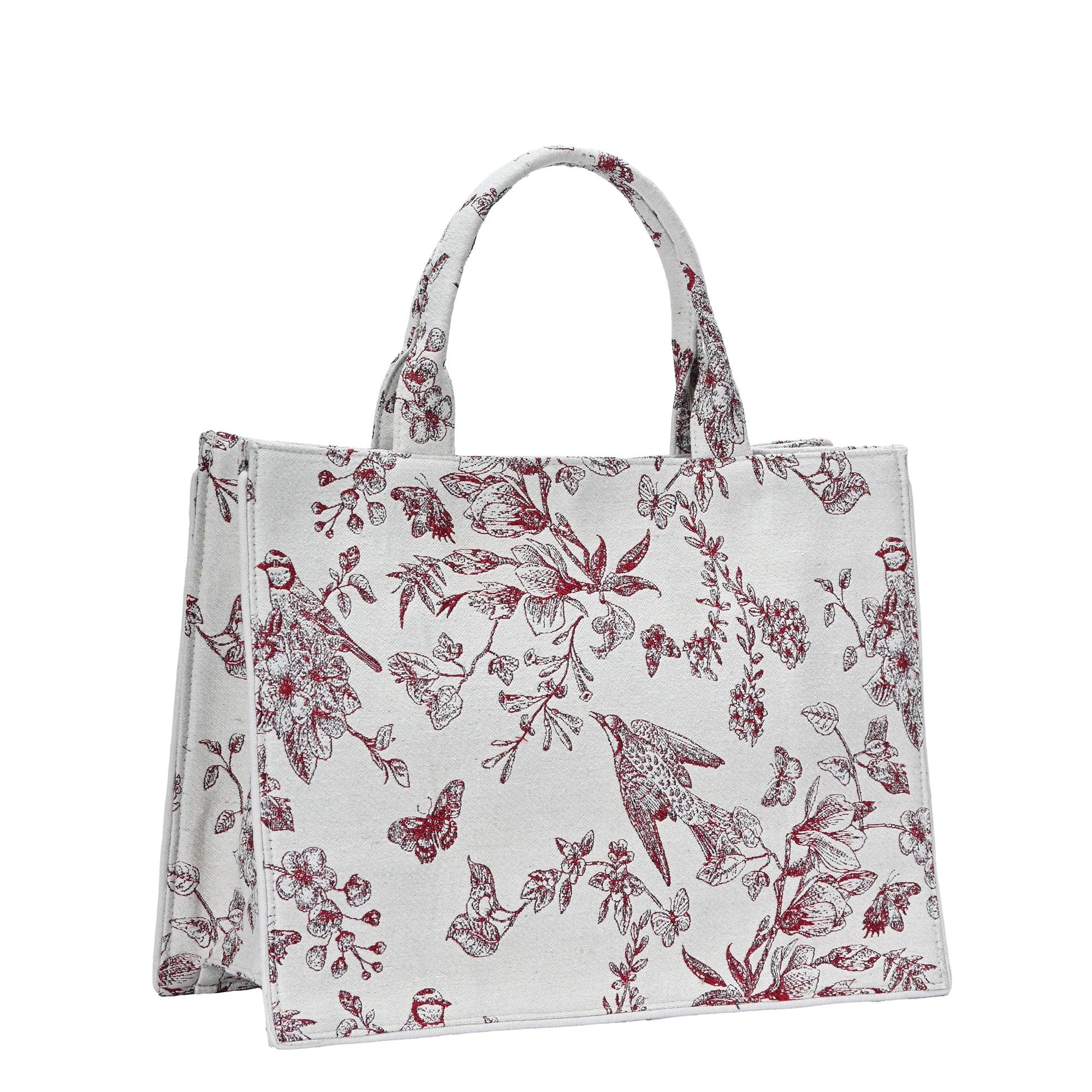 Isabella's Blossom Floral Jacquard Book Tote