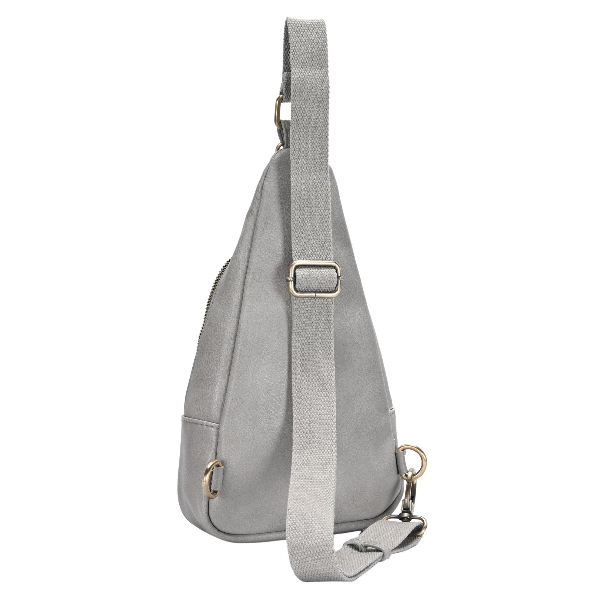 Grey best sale sling bag