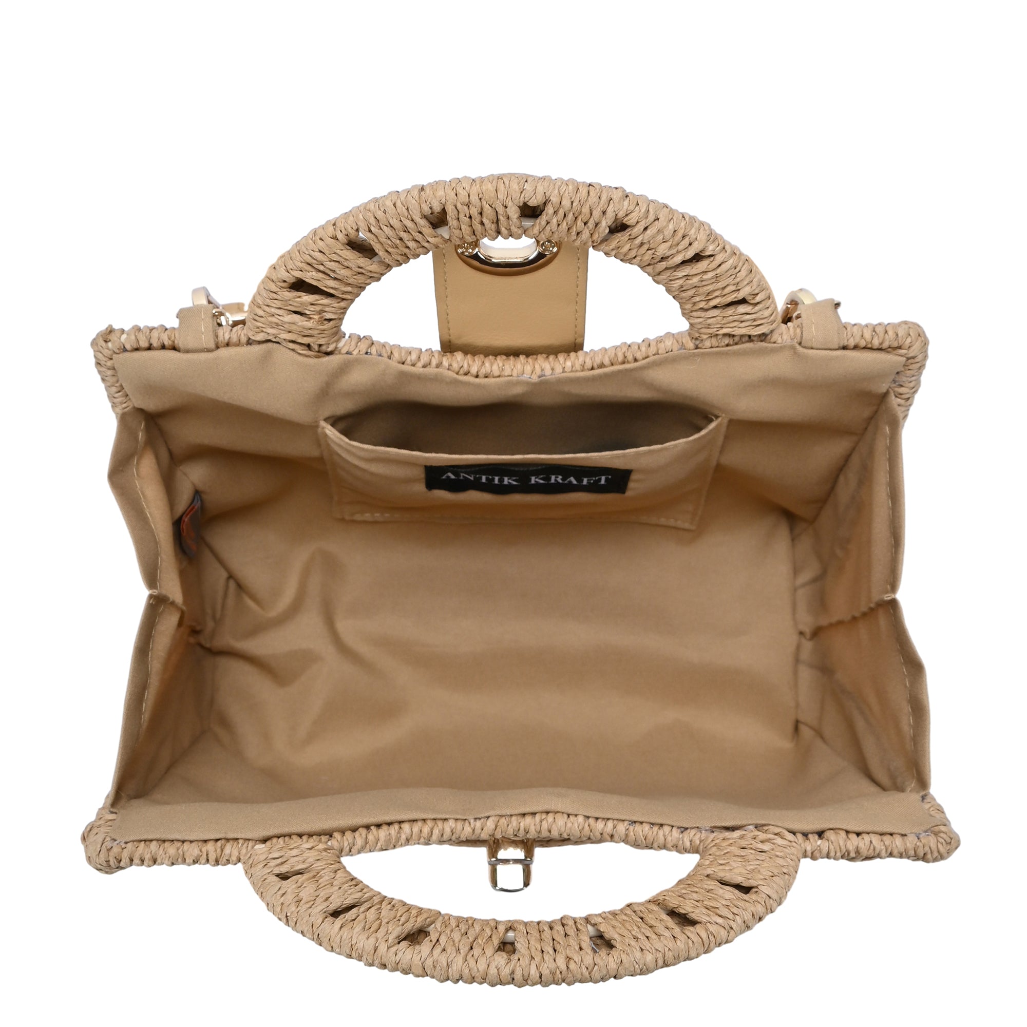 The Maple Straw Crossbody | Bamboo Straw Crossbody Bag | Antik Kraft