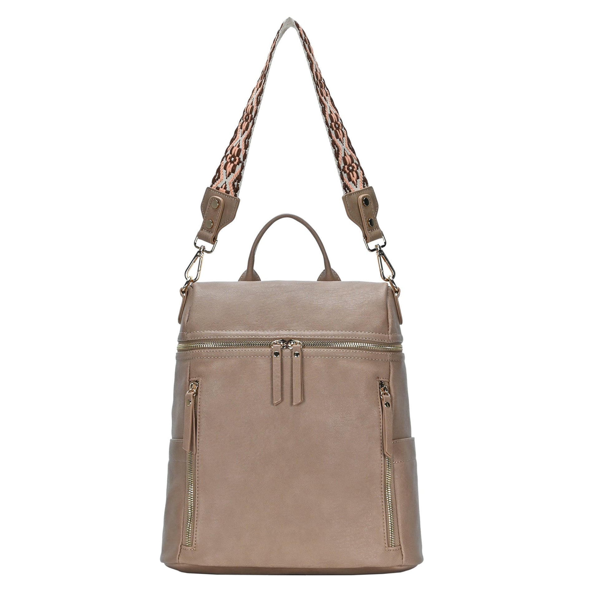 Nyra Webbing Strap Convertible Backpack Purse