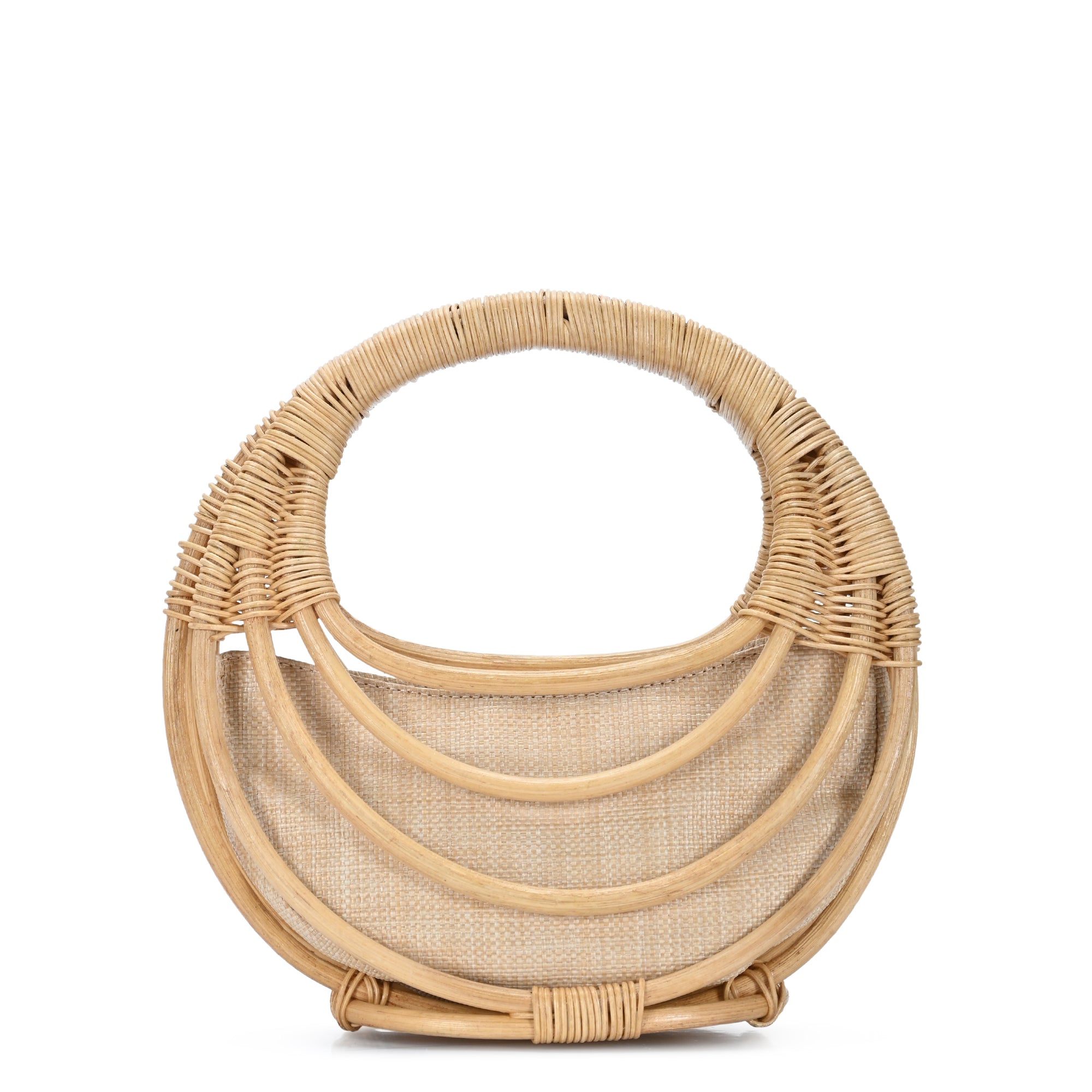 マツモト工芸さん　バックロードスピーカwooden10cm Solana Bamboo Straw Satchel by Antik Kraft